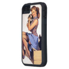 Vintage Retro Puppy Love Pin UP Girl