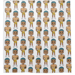 vintage retro rainbow football player ombre