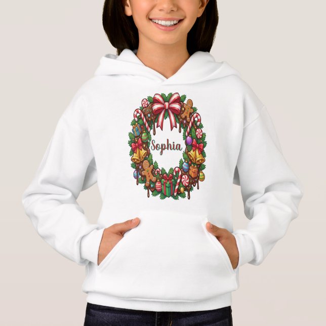 Vintage Retro Red Candy Cane Wonderland Christmas (Front)