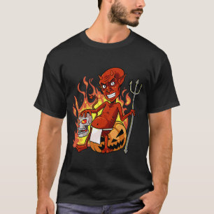 Vintage Retro Red Devil  Red Devil Halloween T-Shirt