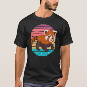 Vintage Retro Red Panda Fun Red Pandas Animal Gr T-Shirt