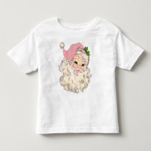 Vintage Retro Red Santa Unisex  Toddler T-shirt