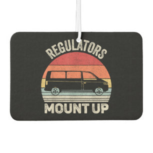Vintage Retro Regulators Mount Up Funny Mom Air Freshener
