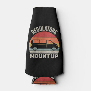 Vintage Retro Regulators Mount Up Funny Mom Bottle Cooler