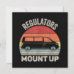 Vintage Retro Regulators Mount Up Funny Mom Save The Date