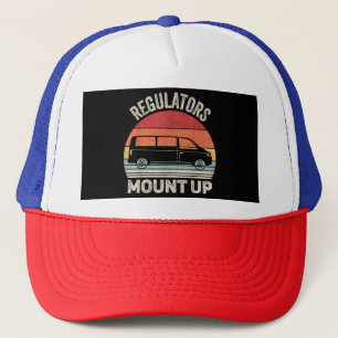 Vintage Retro Regulators Mount Up Funny Mom Trucker Hat