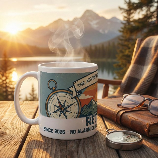Vintage Retro Retirement Adventure Coffee Mug (Creator Uploaded)