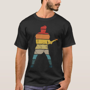 Vintage Retro Rock & Roll Music and Guitar Lover   T-Shirt