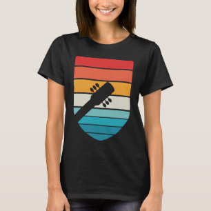 Vintage Retro Rock & Roll Music and Guitar T-Shirt