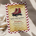 Vintage Retro Roller Skating Birthday Party Invitation<br><div class="desc">Roller skating,  birthdays,  and vintage style come together in one epic invite! Get ready to take your party to the next level with our Vintage Roller Skating Birthday Party Invitations. Perfect for all ages,  these invites are easy to personalize and will set the tone for a memorable celebration.</div>