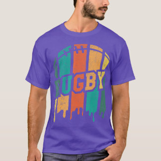 Vintage Retro Rugby Player Rugby Fan Rugby Coach T-Shirt