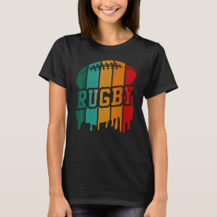 Vintage Retro Rugby Player Rugby Fan Rugby Coach T-Shirt