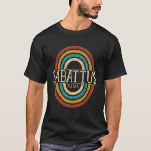 Vintage Retro Sabattus Maine ME Women Men Souvenir T-Shirt