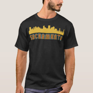 Vintage Retro Sacramento California Skyline T-Shirt