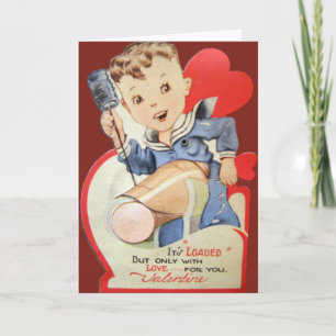 Vintage Retro Sailor Valentine Card