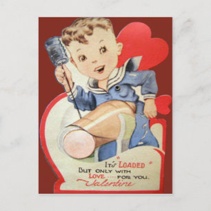 Vintage Retro Sailor Valentine Card