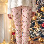 Vintage Retro Santa Claus Pink Christmas Pattern Leggings<br><div class="desc">Add a festive touch to your wardrobe with these vintage retro Santa Claus Christmas leggings. Featuring a charming Santa pattern on a pink background, these leggings are perfect for the holiday season. Comfortable and stylish, they are ideal for wearing to holiday parties, lounging at home, or adding some nostalgic Christmas...</div>