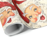 Vintage Retro Santa Mini Red Christmas 