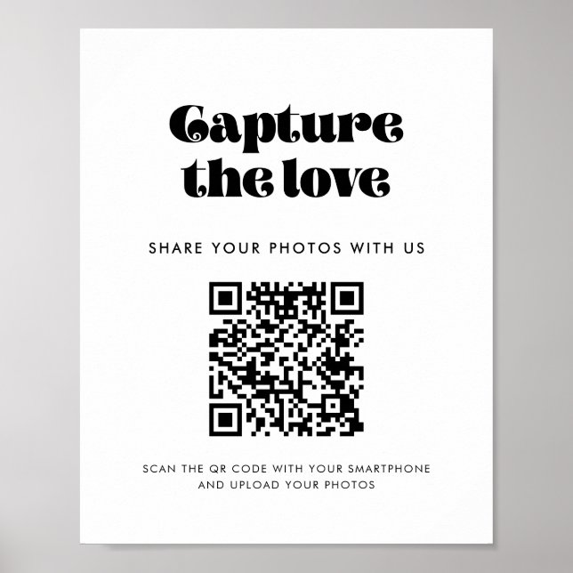 Vintage Retro Script Capture the love sign (Front)
