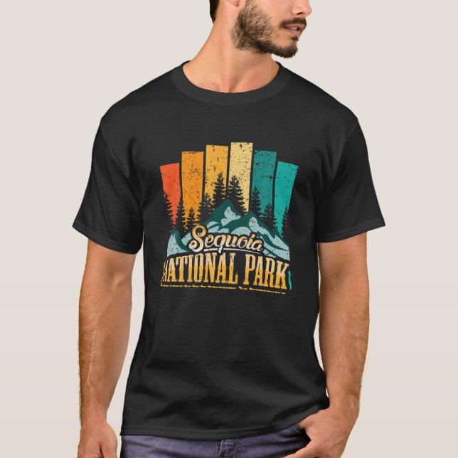 Vintage Retro Sequoia National Park T-Shirt (Front)