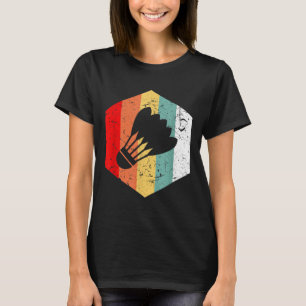 Vintage Retro Shuttle Funny Badminton Gift T-Shirt