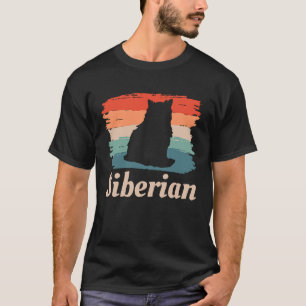 Vintage Retro Siberian Cat 1 T-Shirt