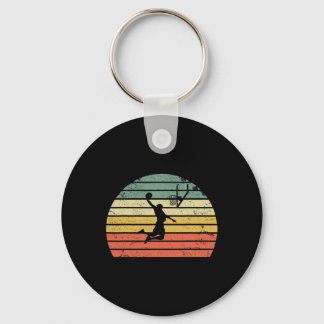 Vintage Retro Sketll Dunk Shirt Sunset Colorful  Keychain