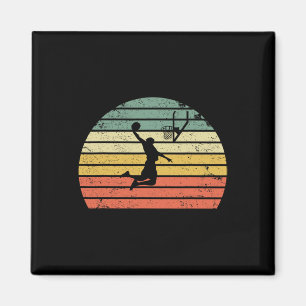 Vintage Retro Sketll Dunk Sunset Colourful  Magnet