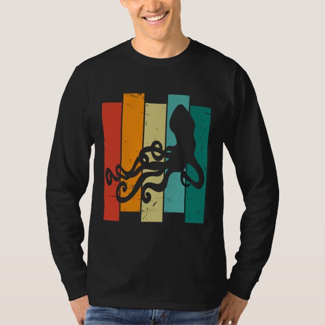Vintage Retro Squid T-Shirt (Front)