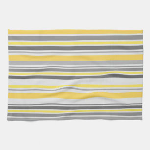 Vintage Retro Stripes Motif Serviette de cuisine #