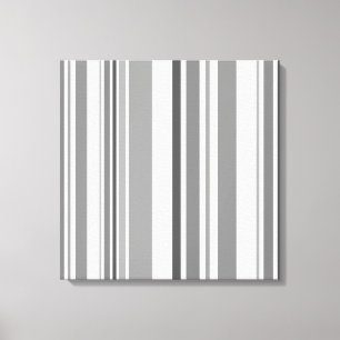 Vintage Retro Stripes Pattern Wrapped Canvas #3