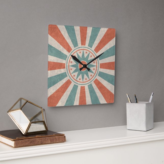 Vintage Retro Style Acrylic Wall Clock (Office)