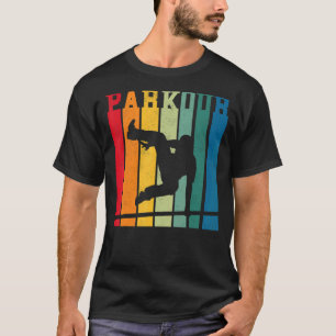 Vintage Retro Style Activity Silhouette Free runni T-Shirt