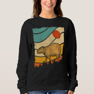 Vintage Retro Style Awesome Wild Giant cavy rodent Sweatshirt