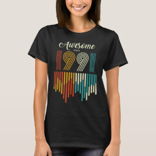 Vintage Retro Style Drop Line Birthday Awesome Sin T-Shirt