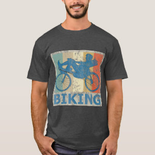 Vintage Retro Style Recumbent Bicycle Bike  (2) T-Shirt