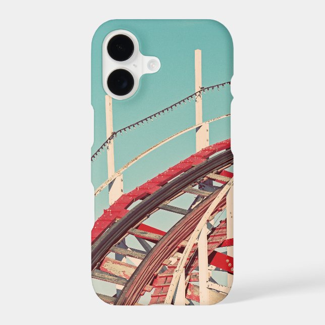 Vintage Retro Style Roller Coaster iPhone Case (Back)