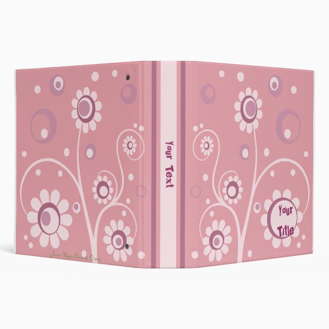 Vintage Retro Style Scrapbook Photo Binder (Background)