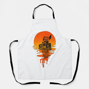 Vintage Retro Style Sprint Car Racing Apron