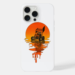 Vintage Retro Style Sprint Car Racing iPhone 15 Pro Max Case