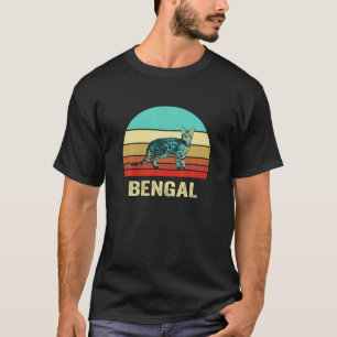 Vintage Retro Style Sunset Bengal T-Shirt
