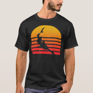 Vintage Retro Style Sunset Paddlefish  T-Shirt