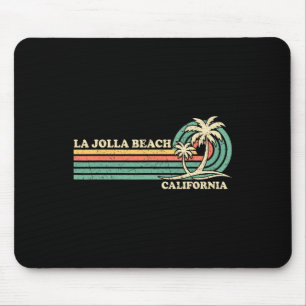 Vintage Retro Summer Vacation California La Jolla  Mouse Pad