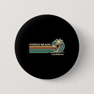 Vintage Retro Summer Vacation California Venice Be 2 Inch Round Button