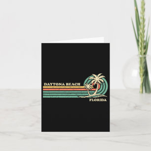 Vintage Retro Summer Vacation Florida Daytona Beac Card