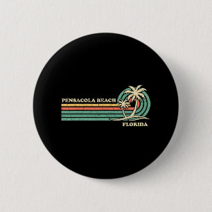 Vintage Retro Summer Vacation Florida Pensacola Be 2 Inch Round Button