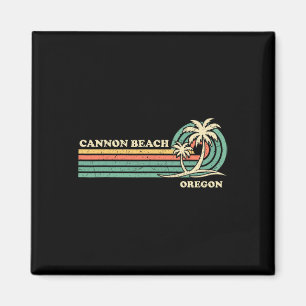 Vintage Retro Summer Vacation Oregon Cannon Beach  Magnet