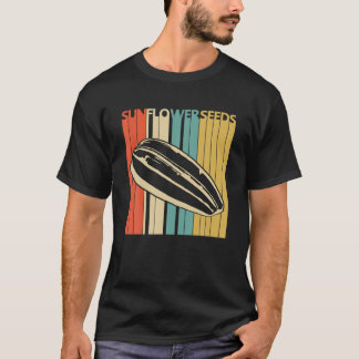 Vintage Retro Sunflower Seeds T shirt