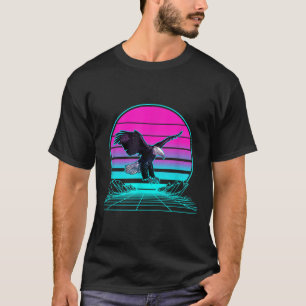 Vintage Retro Sunset Bald Eagle T-Shirt