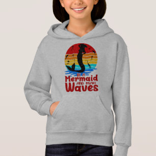Vintage Retro Sunset Be Mermaid Make Waves 